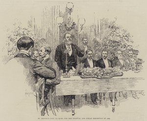 St George&39;s Club Banquet, para a Exposição Colonial e Indiana de 1886